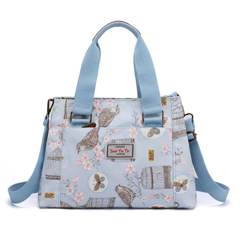 Schultertasche aus Nylon mit großem Fassungsvermögen