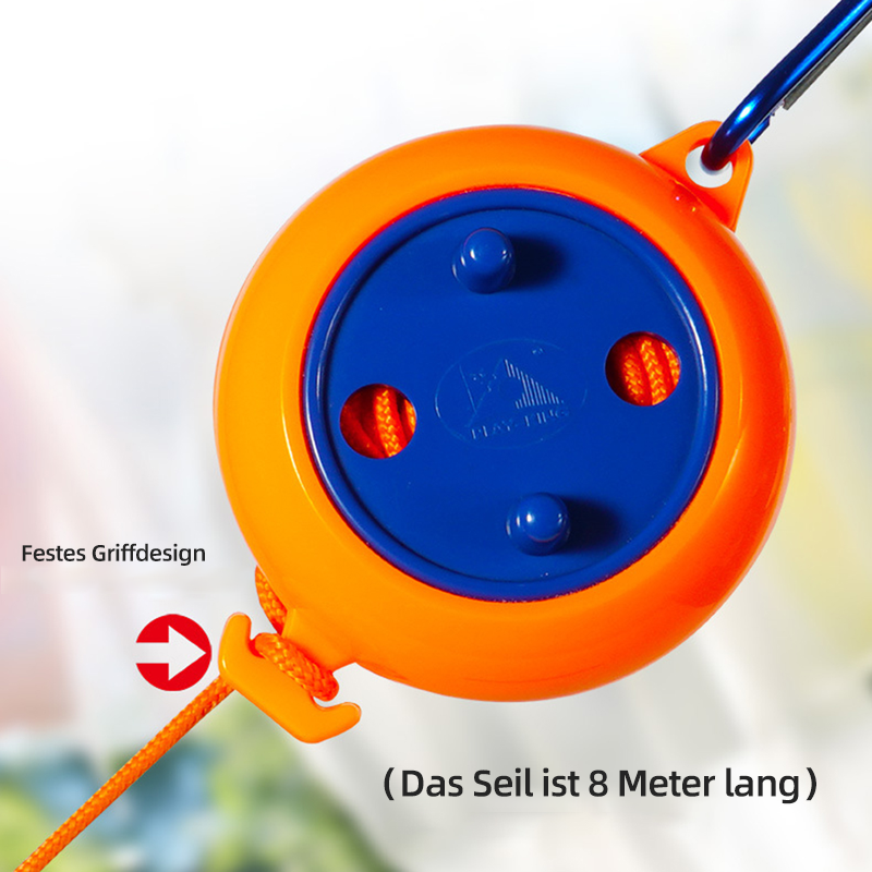 Praktische Wäscheleine im Freien