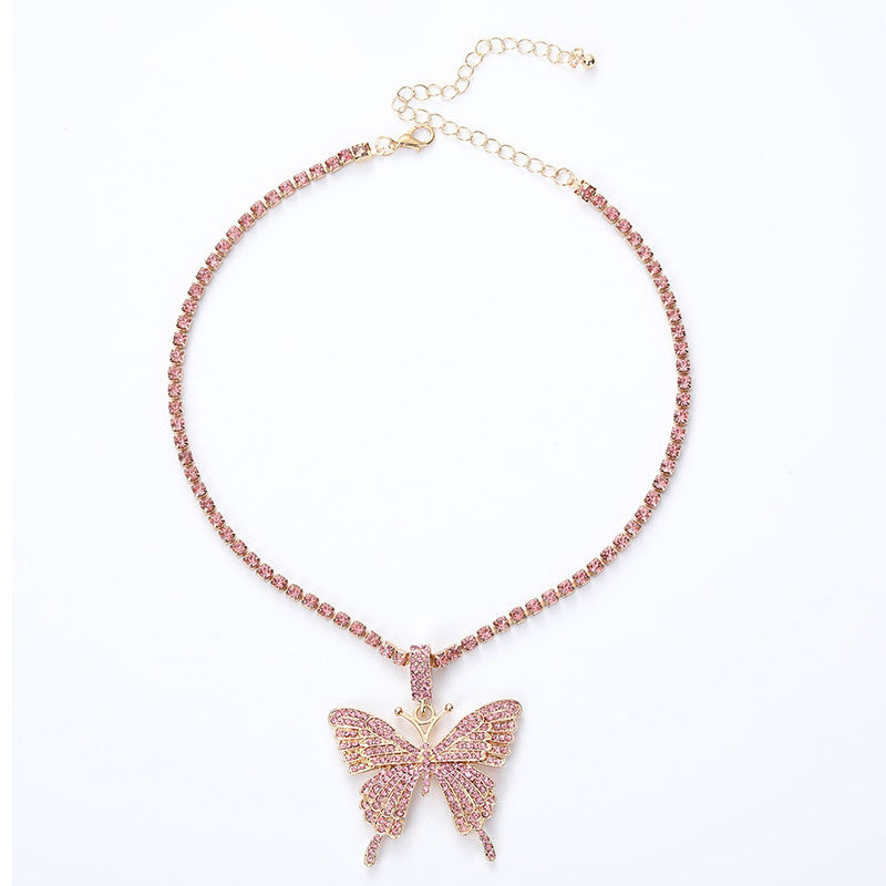Damen Schmetterling Halskette