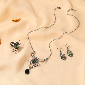 Halloween Edelstein Spinnenschmuck