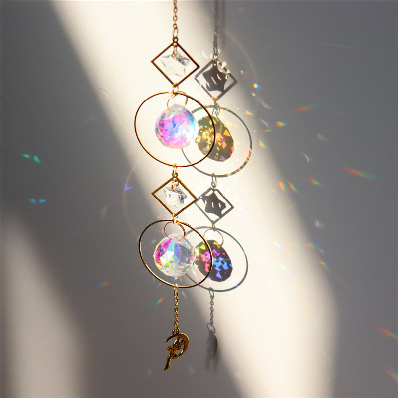 Regenbogen-Sonnenfänger Kristallkugel Windspiel