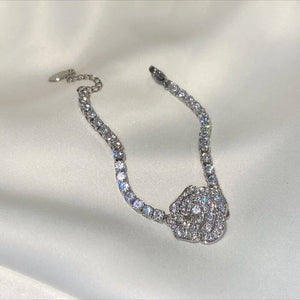 Rosen Halsketten Armband Set