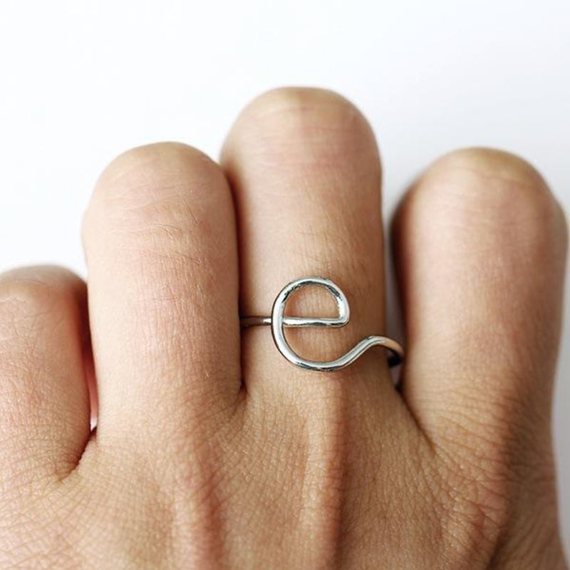 Damen Buchstaben Ring