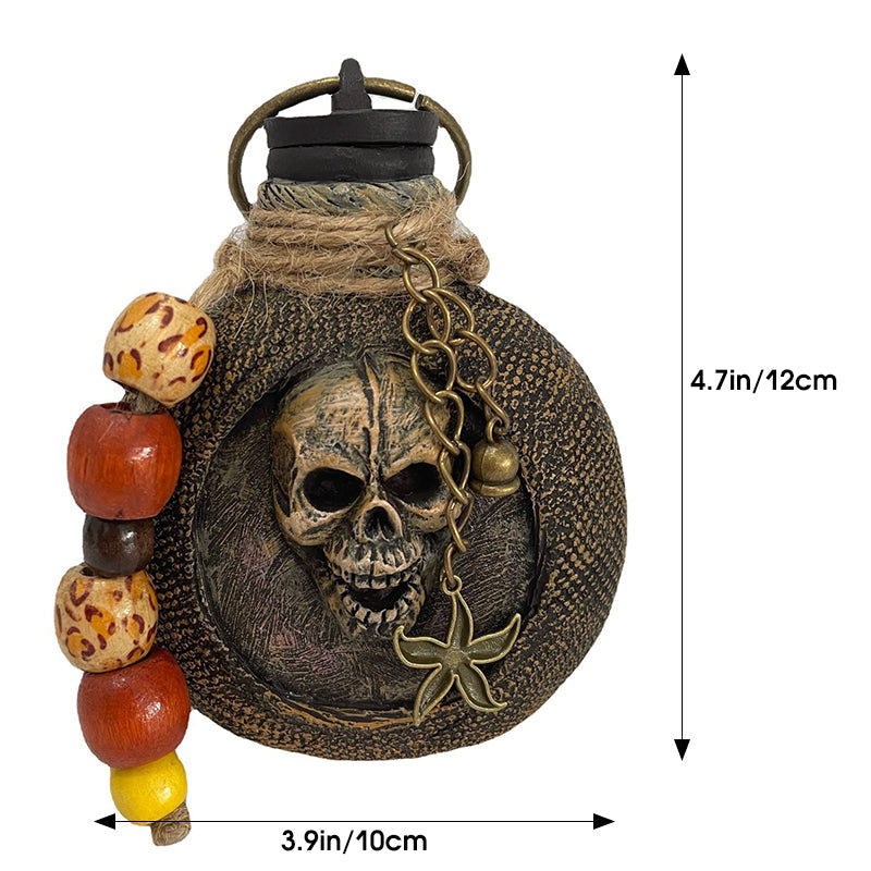 Totenkopf Flasche Ornament