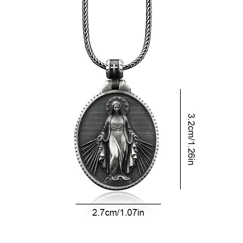 Wundertätige Medaille Jungfrau Maria Halskette