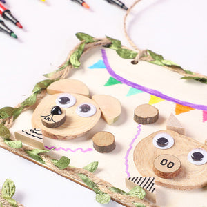 Kinder handgemachtes Tierpuzzle aus Holz