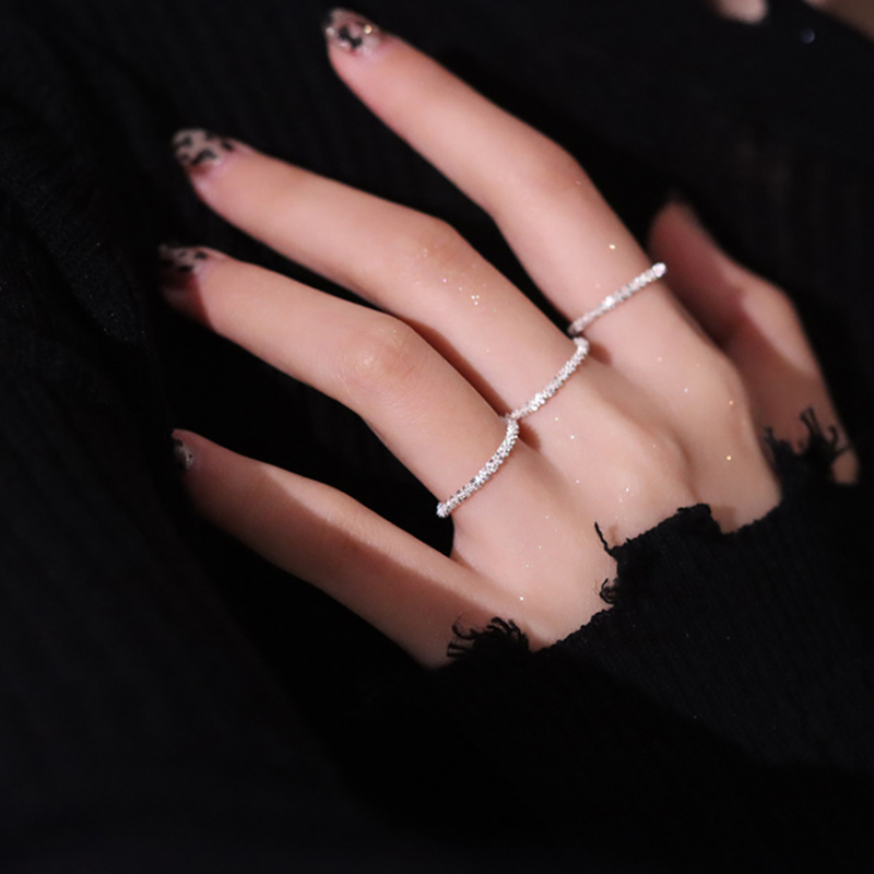 Damen Funkelnder Ring