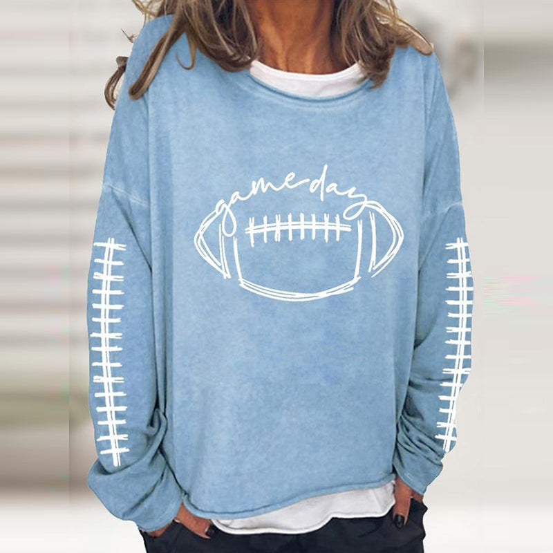 Lässiges Rugby-Sweatshirt mit Rundhalsausschnitt