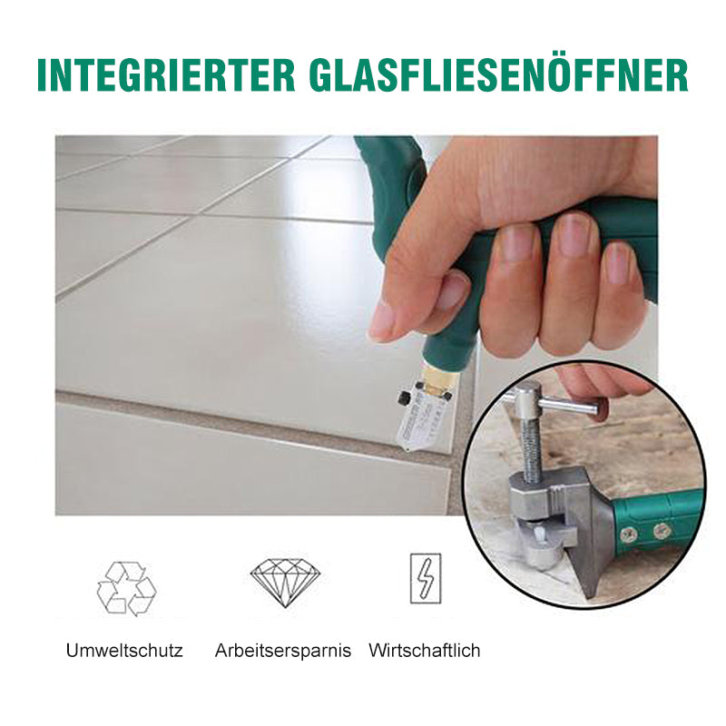 Integrierter Glasfliesenöffner