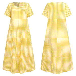 Damen Sommer atmungsaktives Kleid