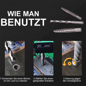 11 Stück defekter Schraubenextraktor