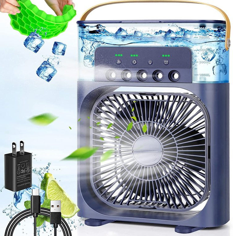 Tragbarer Klimaanlagenventilator + Luftbefeuchter