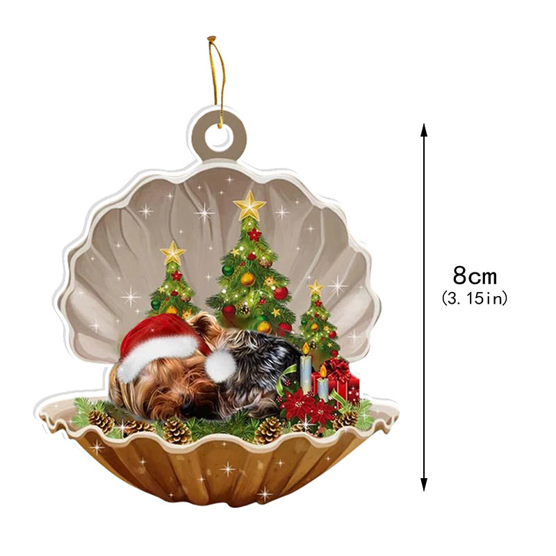 Weihnachtsdekoration Muschelanhänger aus Acryl