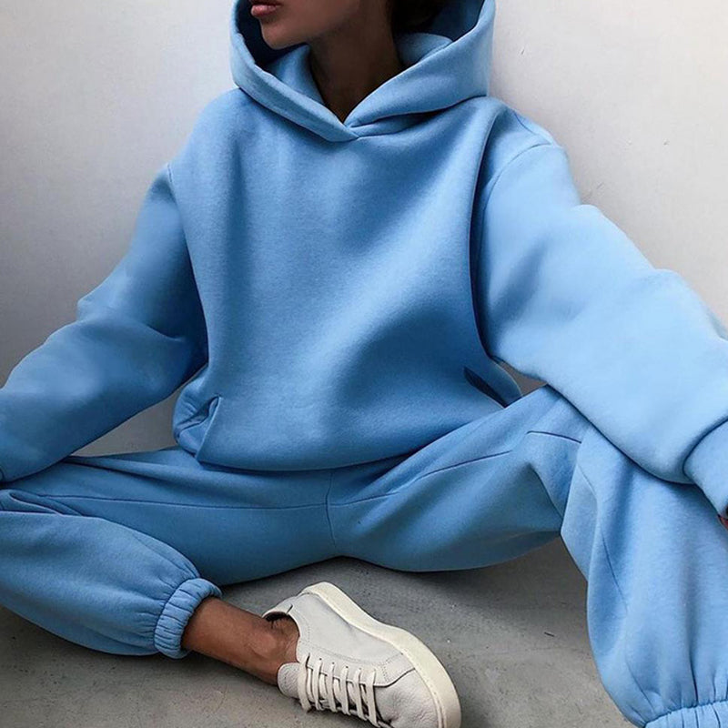 Lässiges Kapuzenpullover-Set Für Damen