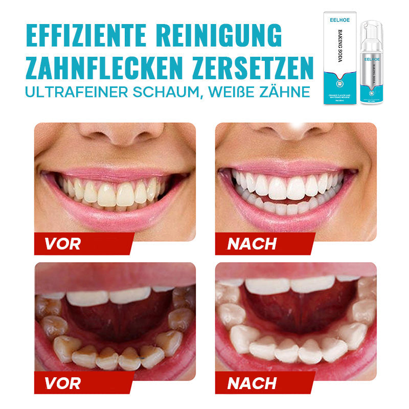 Backpulver Schaum Zahnpasta