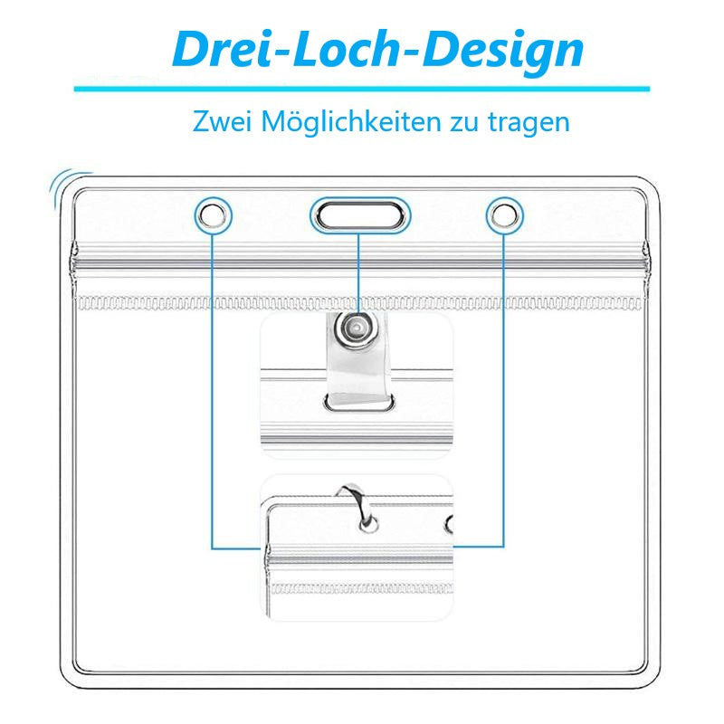 4x3 Zoll CDC-Impfkartenhalter mit wasserdichtem Reißverschluss