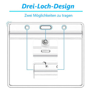 4x3 Zoll CDC-Impfkartenhalter mit wasserdichtem Reißverschluss