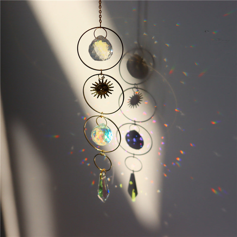 Regenbogen-Sonnenfänger Kristallkugel Windspiel
