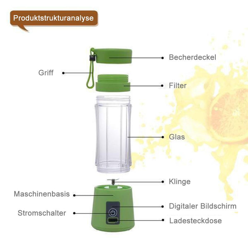 Tragbar USB Elektrischer Entsafter