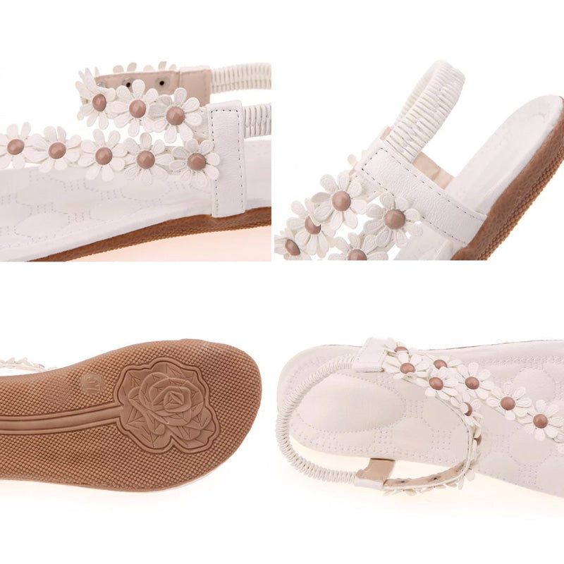 Süße Und Zinkliche Blumensandalen