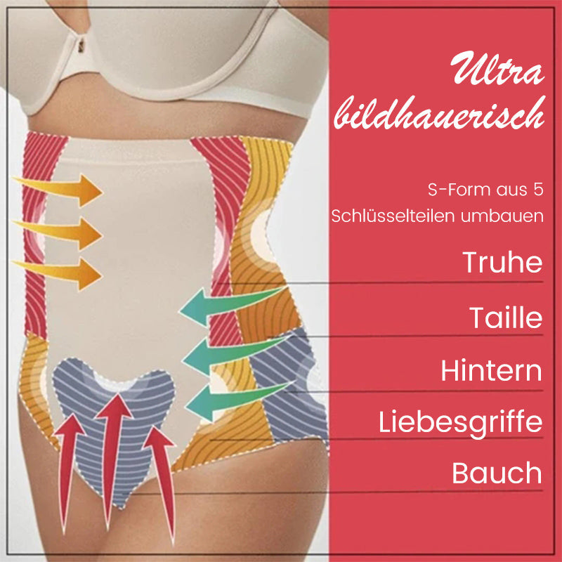 Hohe- Taille Pant mit Baucheffekt