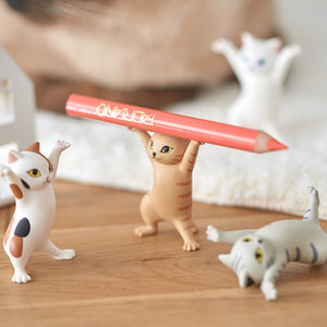 Katze Stifthalter