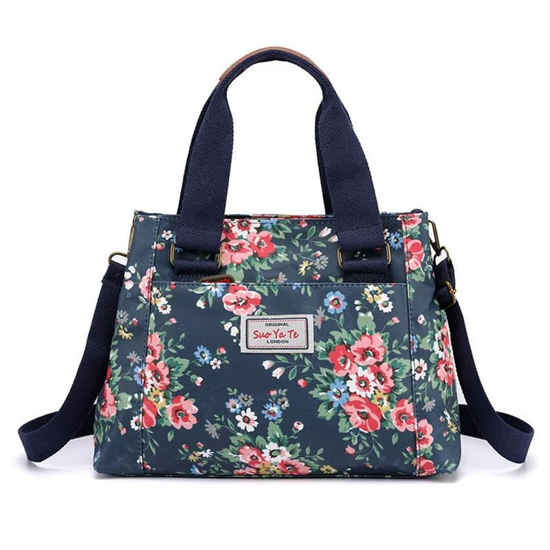 Schultertasche aus Nylon mit großem Fassungsvermögen