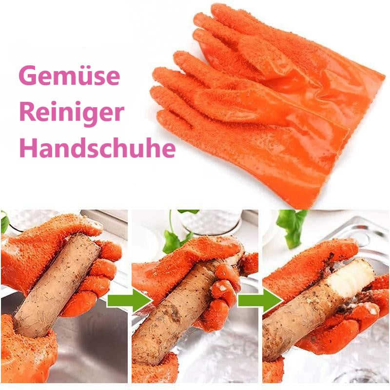 Gemüse Reiniger Handschuhe