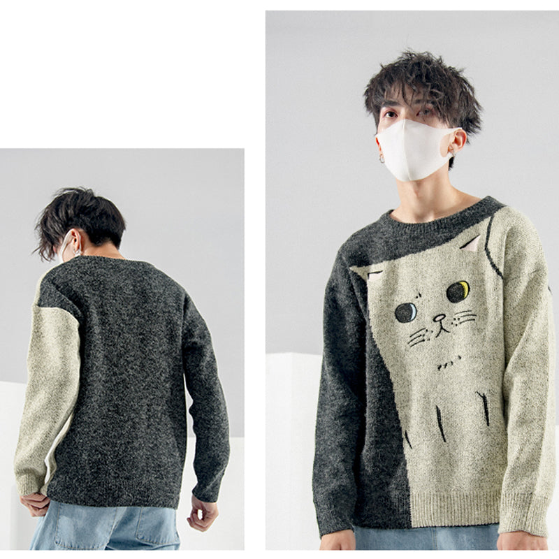 Starrende Katze Pullover