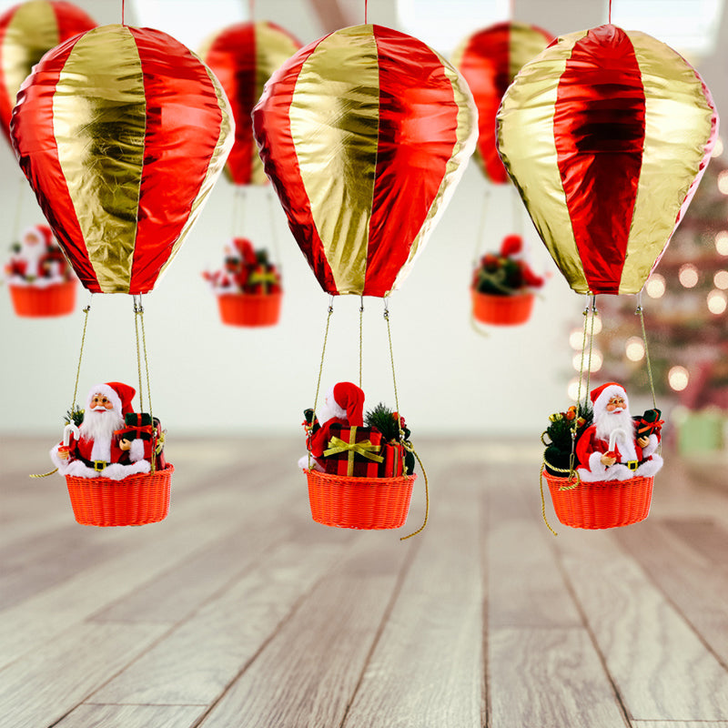 Weihnachtsdekoration-Weihnachtsmann Heißluftballon