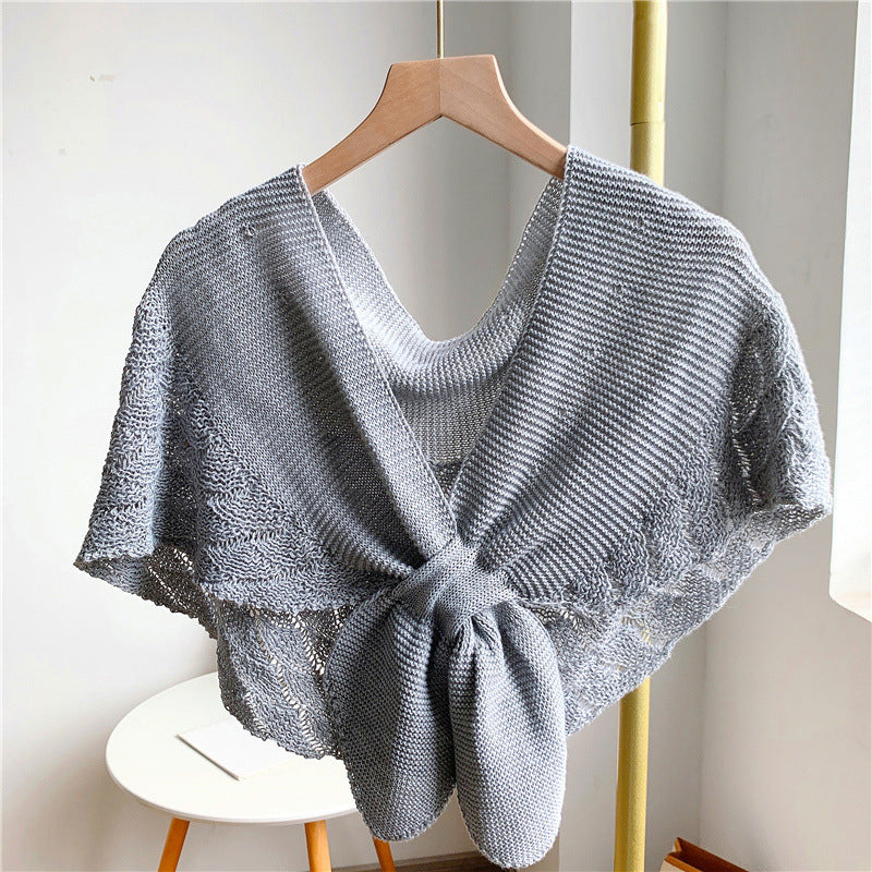 Damen Fischschwanz Mini Strickschal