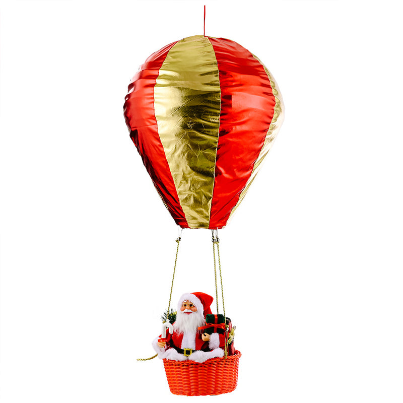 Weihnachtsdekoration-Weihnachtsmann Heißluftballon
