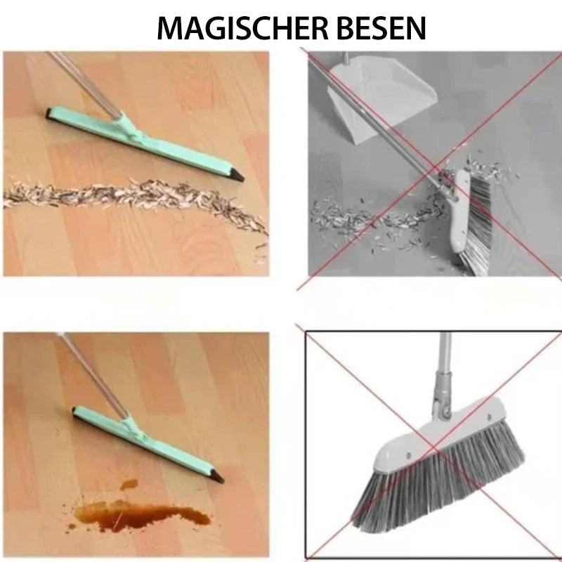 Magischer Besen mit doppeltem Verwendungszweck