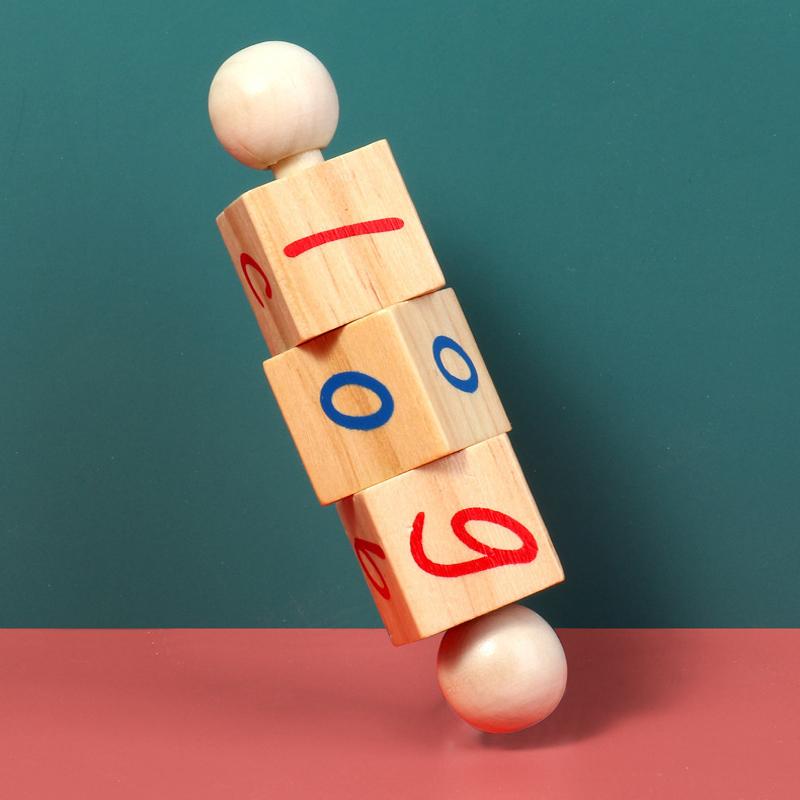 Montessori Alphabet pädagogische phonetische Leseblöcke aus Holz