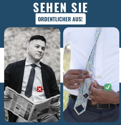 Clips zum Befestigen der Krawatte