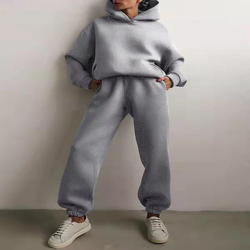 Lässiges Kapuzenpullover-Set Für Damen