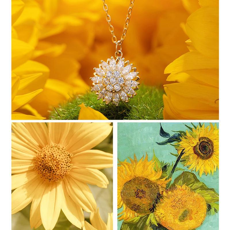 Drehbare Sonnenblumenkette