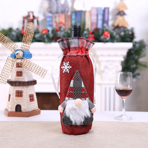 Dreidimensionaler Weihnachtsweinflaschenmantel
