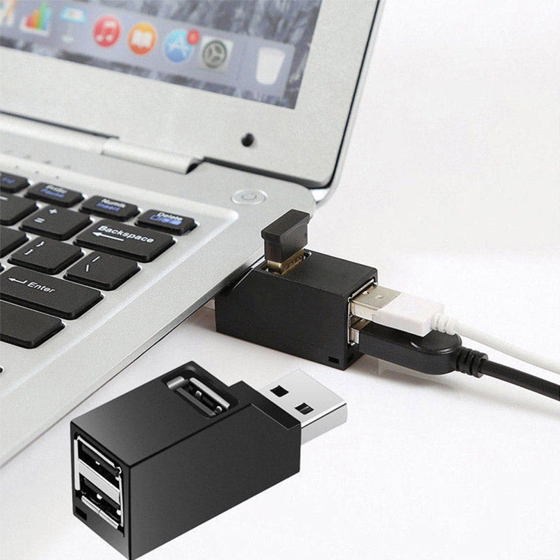 Winziger 3-Anschluss-USB-Hub