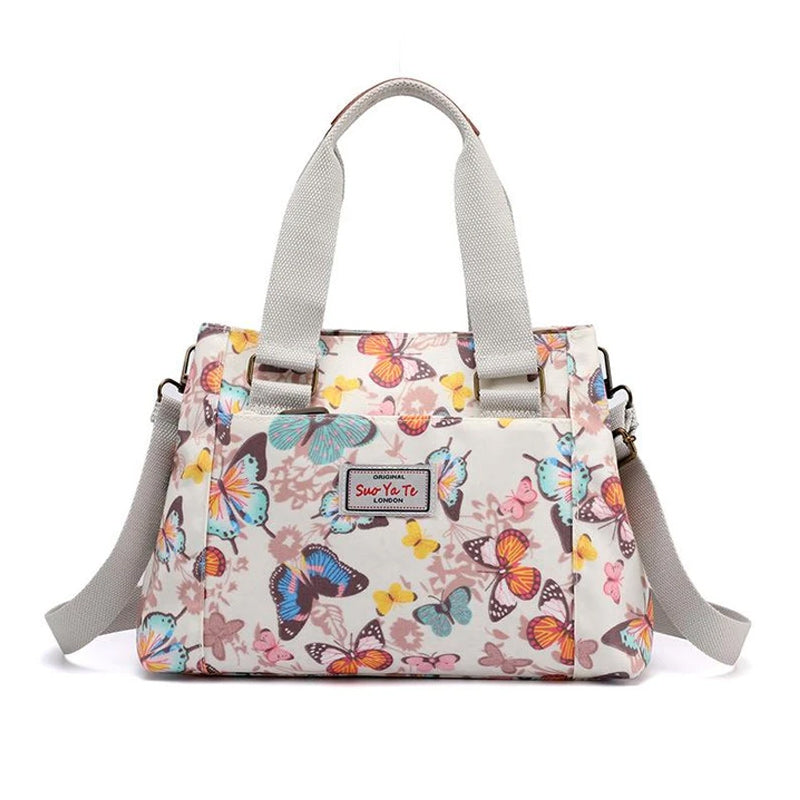 Schultertasche aus Nylon mit großem Fassungsvermögen