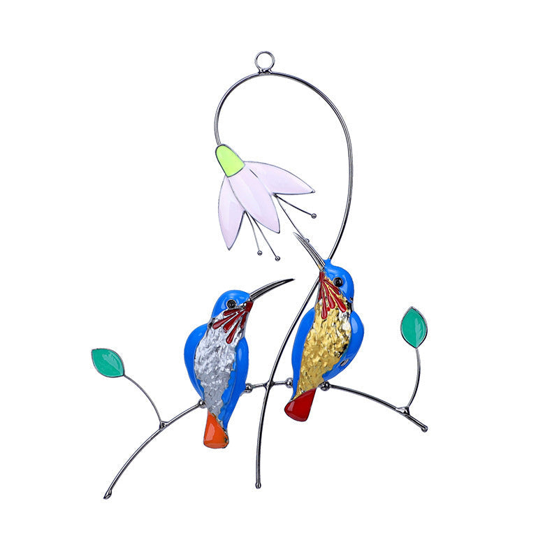 Blauer Kolibri Anhänger Dekoration