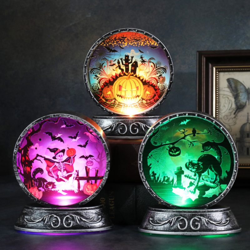 Halloween Thema Acryl Retro Farbverlaufslampe