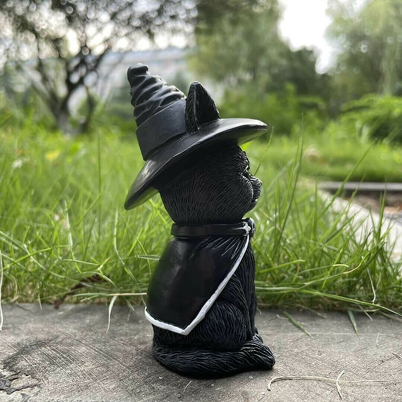 Halloween Katzendekorationen aus Harz