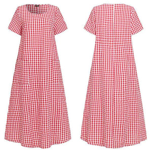 Damen Sommer atmungsaktives Kleid