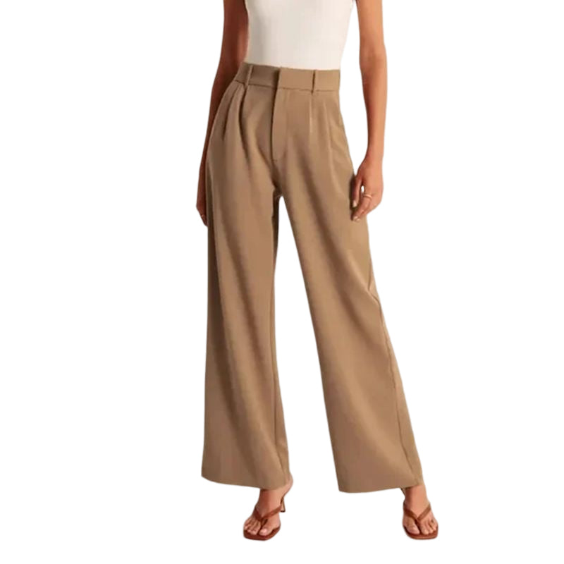 Bequeme taillierte Hose mit weitem Bein