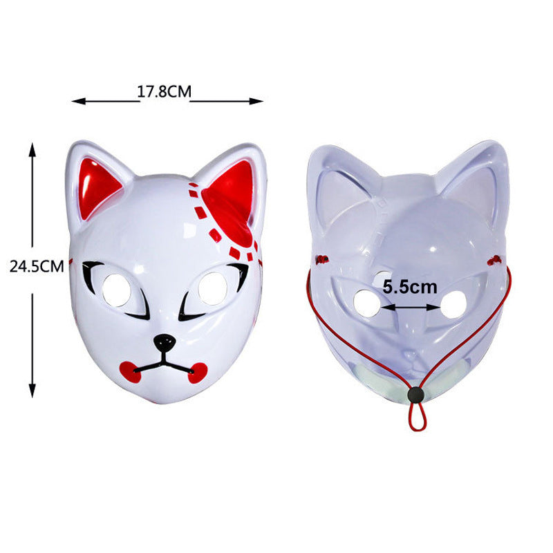 Leuchtende Katzenmaske