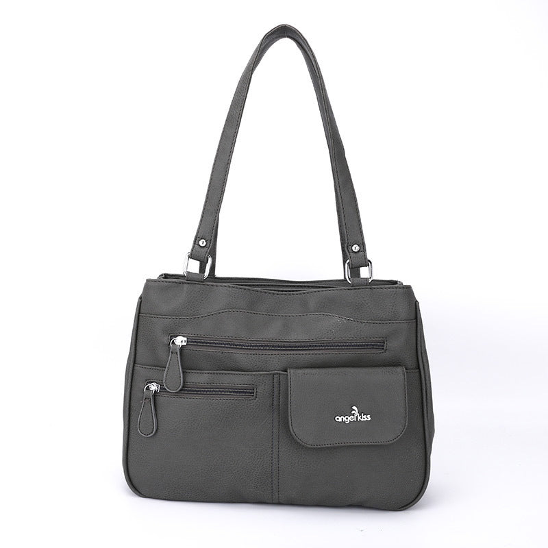 Multifunktionale Umhängetasche Handtasche mit drei Fächern