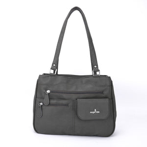 Multifunktionale Umhängetasche Handtasche mit drei Fächern