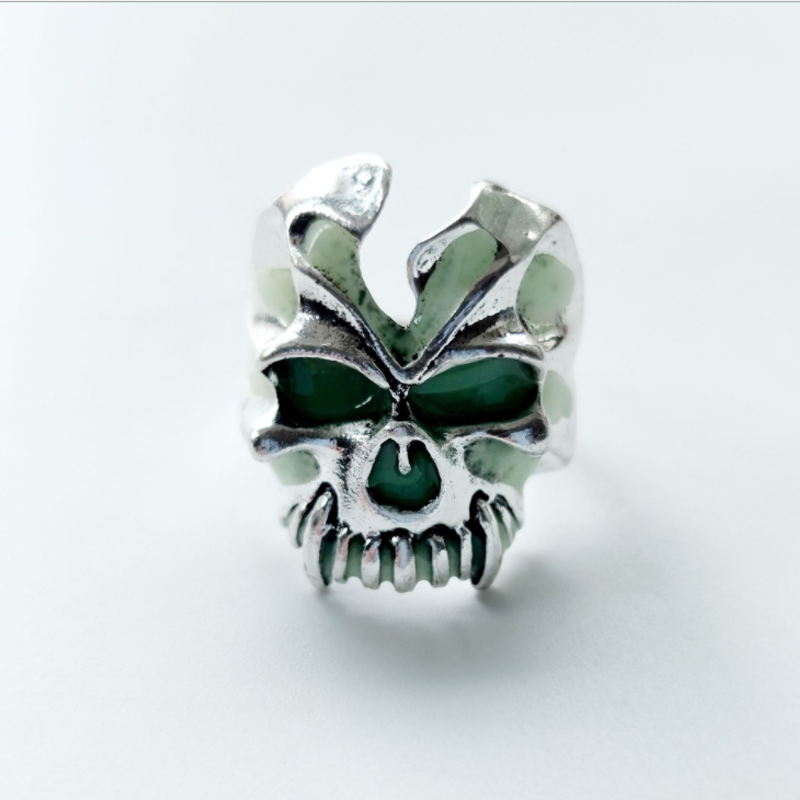 Halloween leuchtender Totenkopf Ring