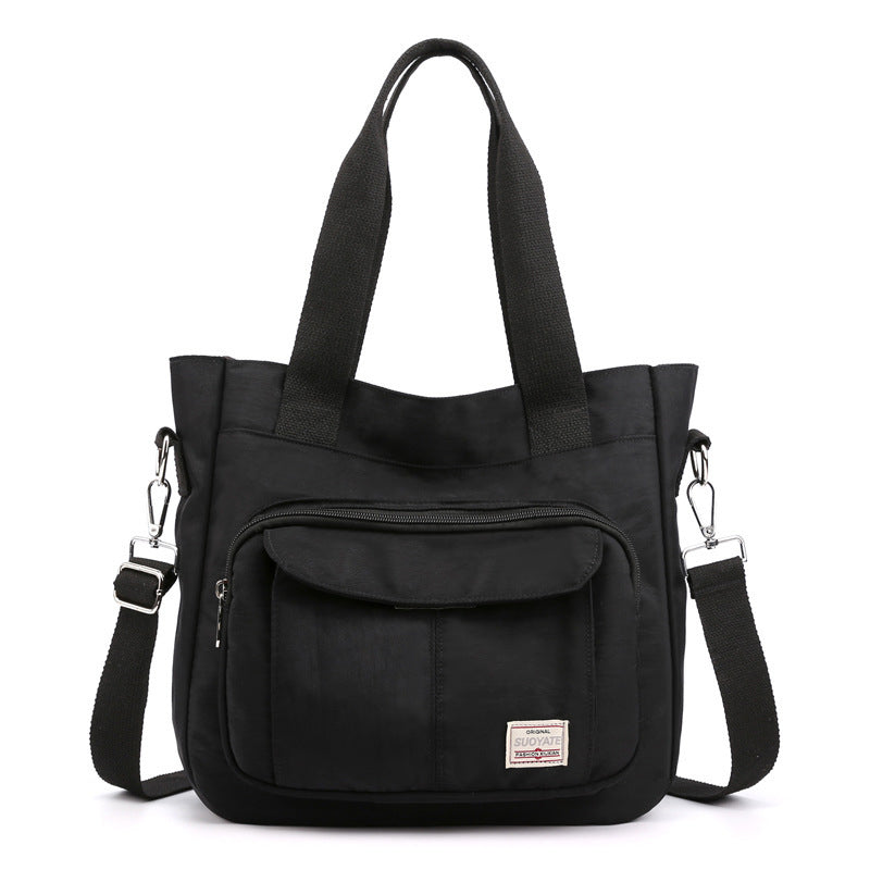 Schlichte lässige Handtasche aus Nylon